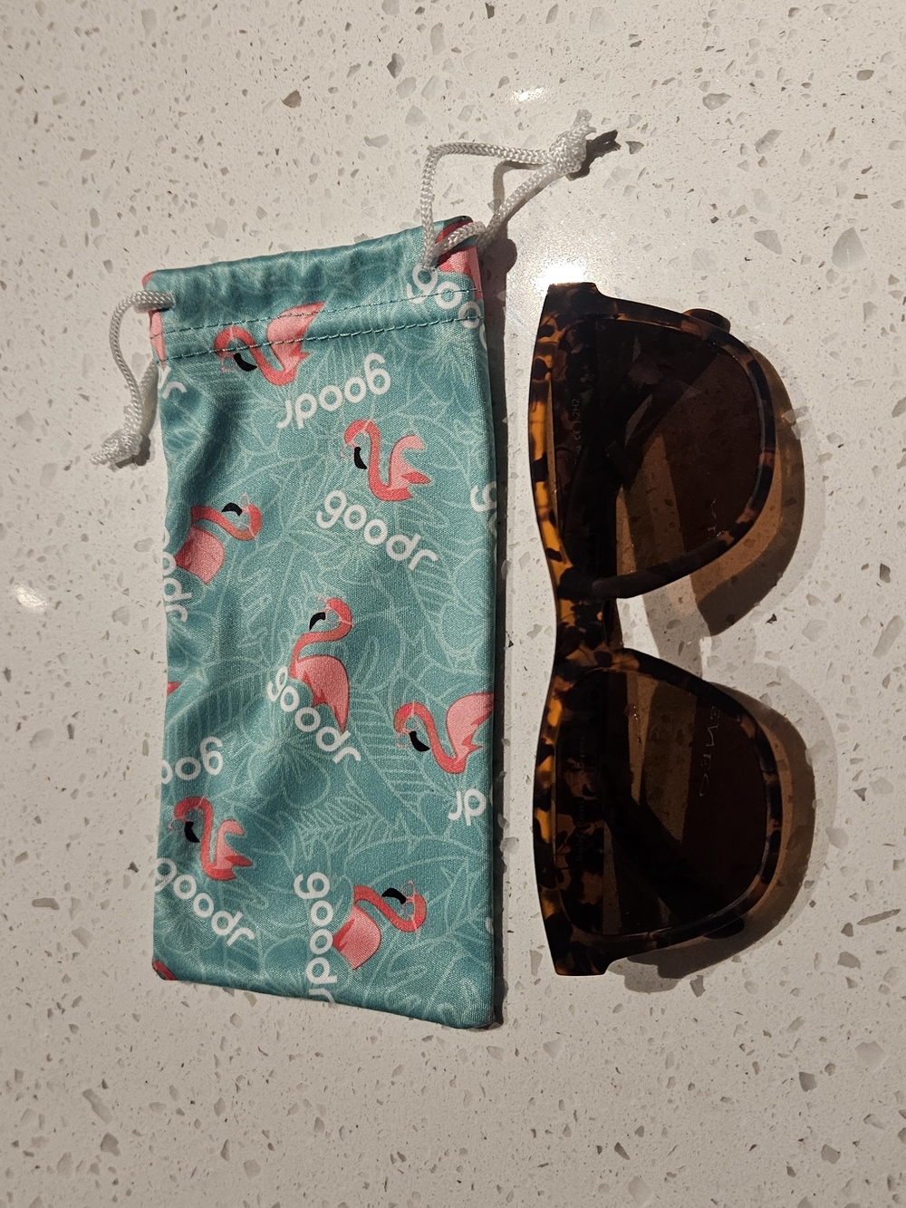 Tortoiseshell Sunglasses with Brown Lenses - Unbranded